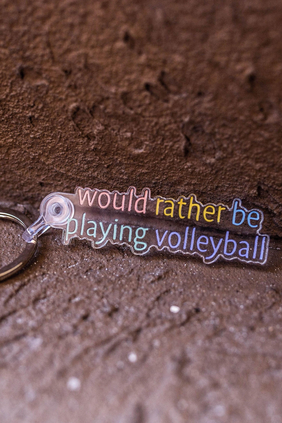 Rather Be Playing Vball Keychain - VidaVibe